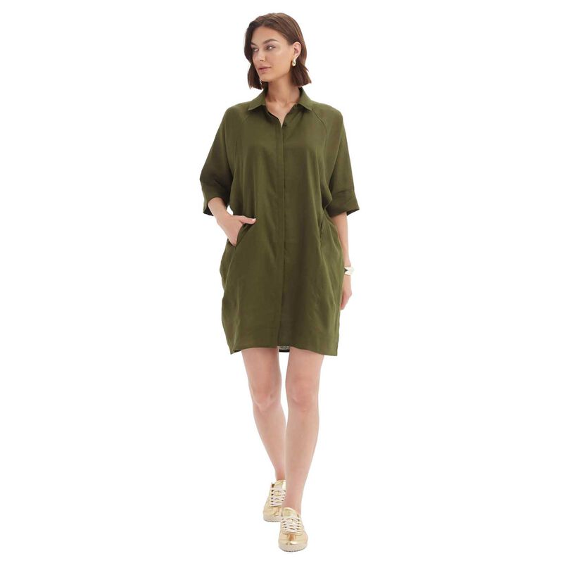 TIRELLI Oversized Linen Shirt Dress image number 0